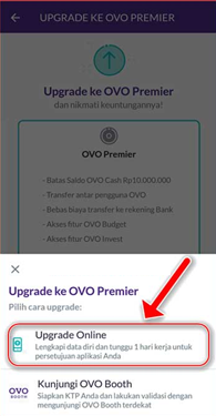 Cara Upgrade Akun OVO Premier